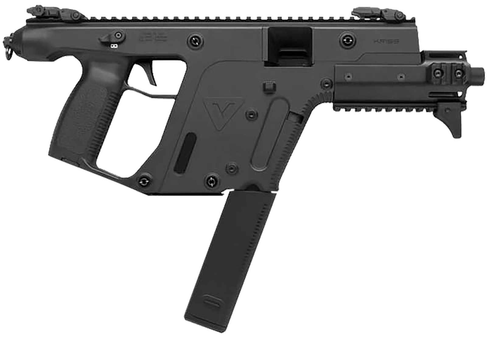 Kriss USA KV90PBL30 Vector Enhanced SDP Gen2 9mm Luger 40+1 6.50" Black Nitride Threaded Barrel, Black Picatinny Rail, MK5M Modular Rail, Black Polymer Grip, Glock Magazine Compatible