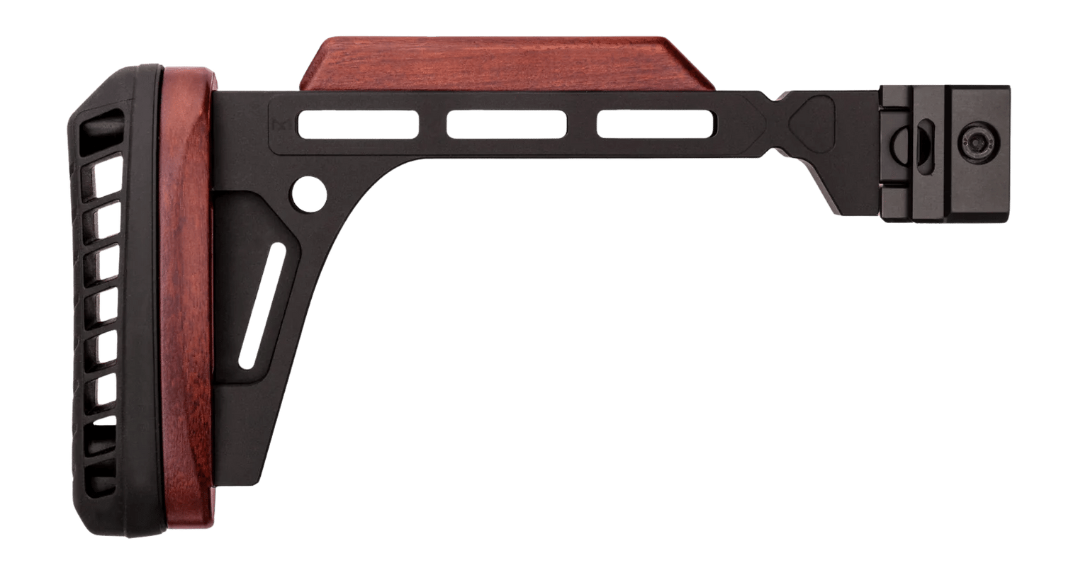 Woox SH.STK122.04 Forty-Seven Edge Stock Folding Aluminum/American Walnut