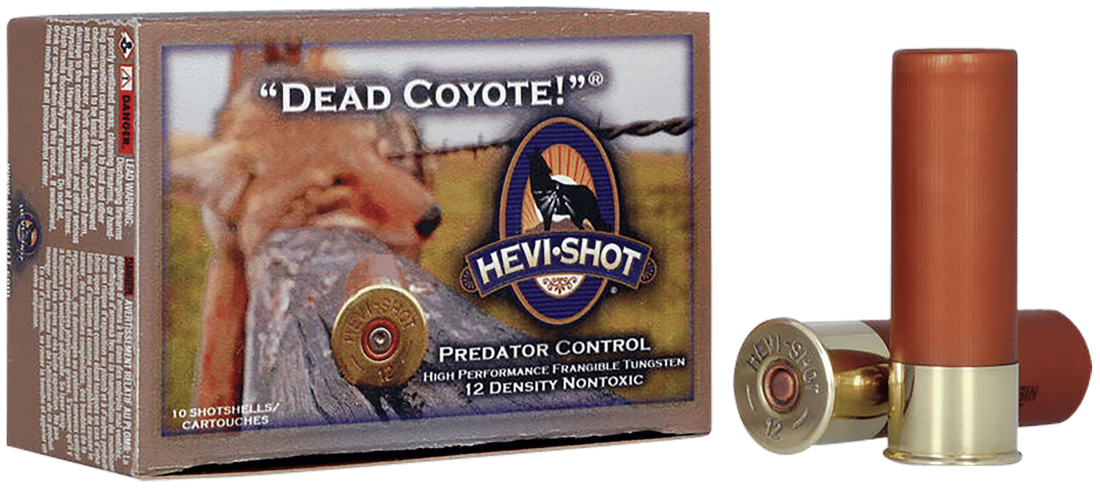 HEVI-Shot HS43030 Dead Coyote  12Gauge 3" 1 1/2oz TungstenT Shot 10 Per Box/10 Case