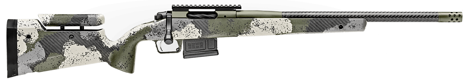 Springfield Armory BAW9206CMCFGA 2020 WayPoint  6mm Creedmoor 5+1 20" CF Evergreen Camo Hybrid Profile w/Adj Cheek Comb & M-LOK Stock Mil-Spec Green Cerakote Right Hand