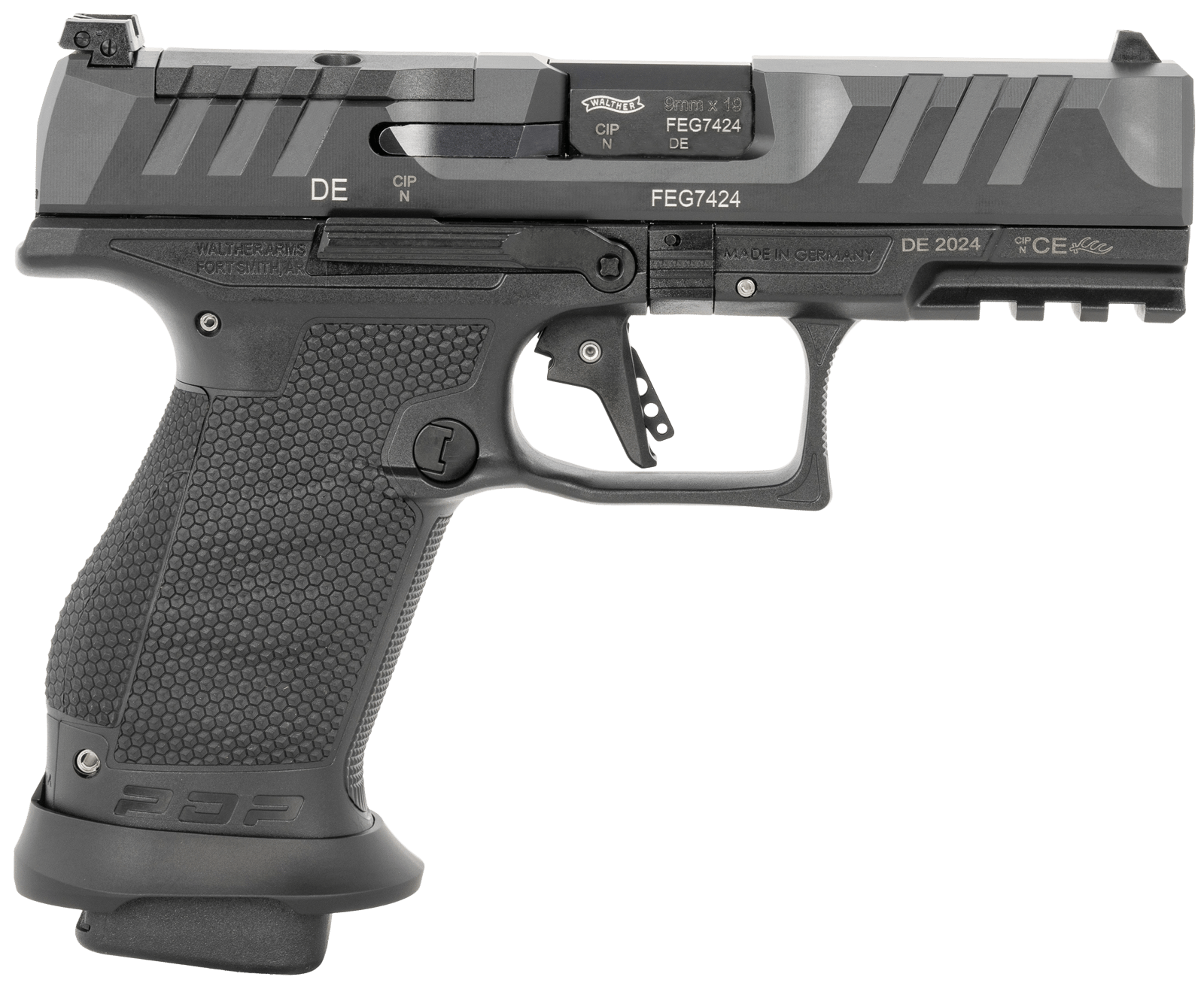 Walther Arms 2884976 9mm Luger 18rd 4" Black Steel Slide
