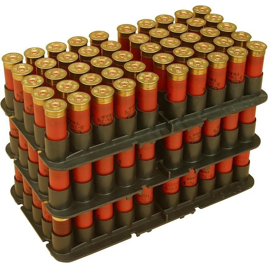 MTM 16 ga Shotshell Tray 50 Rounds Black