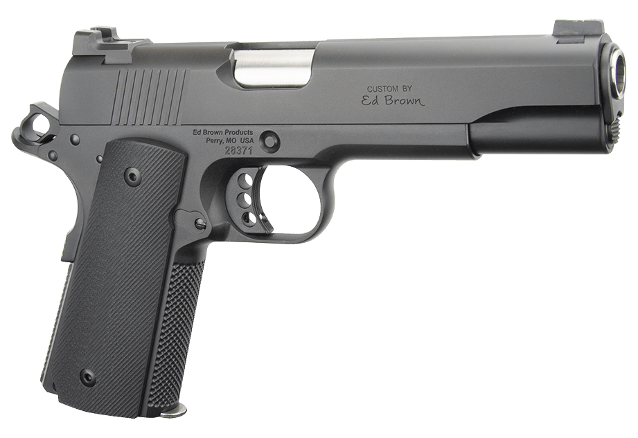 Ed Brown SF18G4 Special Forces Gen4 45 ACP 7+1 5" Stainless Steel Barrel, Stealth Gray Serrated Carbon Steel Slide, Stealth Gray Stainless Steel Frame w/Beavertail, Black VZ Grip, Right Hand