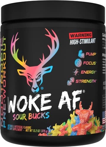 BUCKED UP PRE-WORKOUT WOKE AF SOUR BUCKS 30 SERVINGS