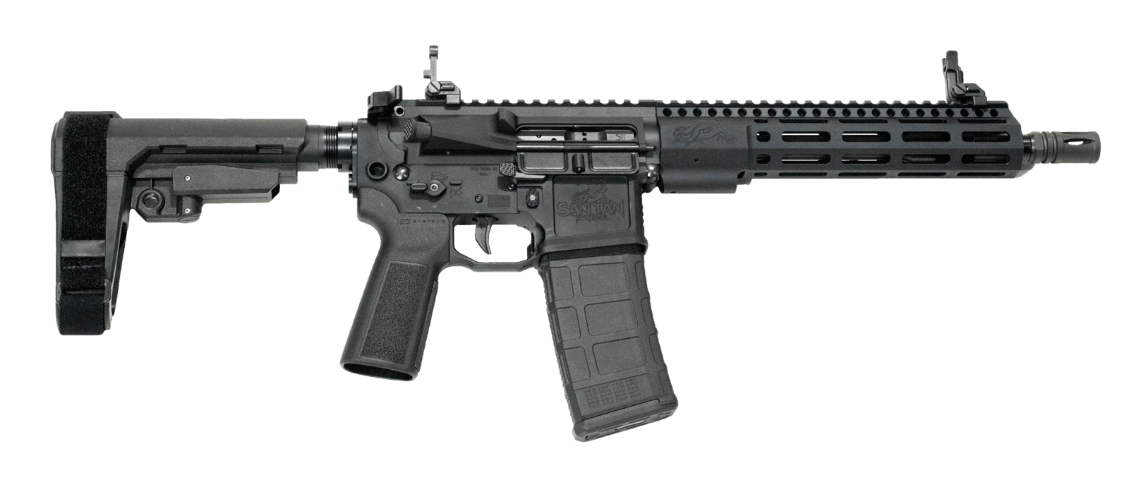 San Tan Tactical STT-F-PSP-10 Defender  5.56 NATO 10.50" Black Polymer SB Tactical SBA3 Brace