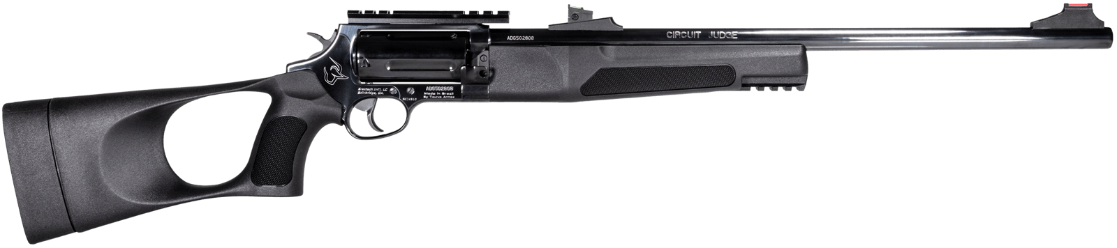 Rossi SCJT4510 Circuit Judge  45 Colt (LC) Caliber or 410 Gauge with 5rd Capacity, 18.50" Barrel, Matte Black Metal Finish & Black Fixed Thumbhole Stock Right Hand (Full Size)