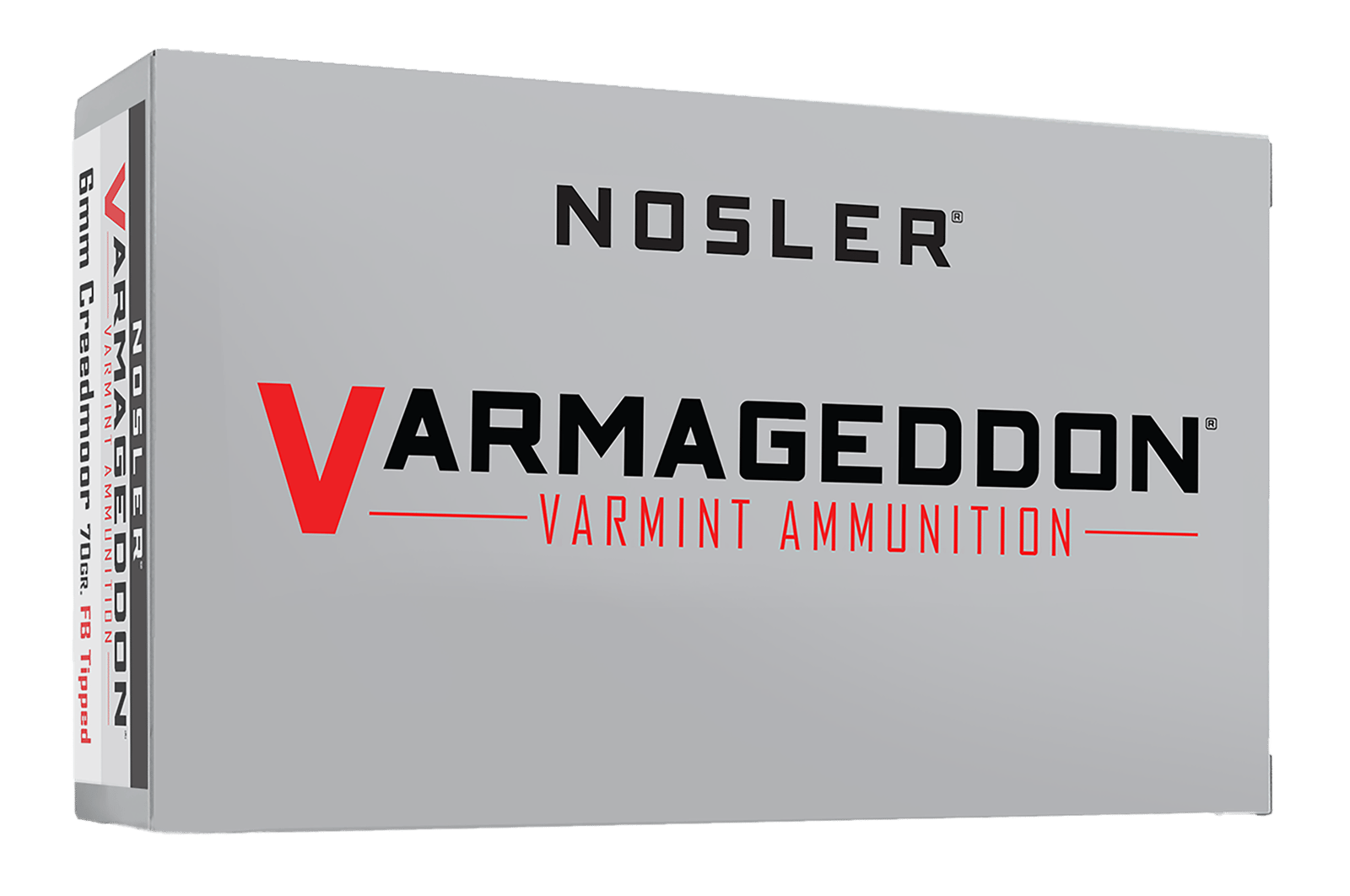 Nosler 65172 Varmageddon  6mmCreedmoor 70gr Flat Base Tipped 20 Per Box/10 Case