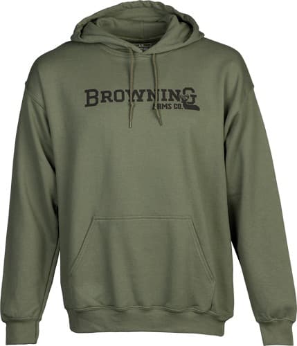 BROWNING HOODIE BRANDED BUCK MARK GREEN XXLARGE