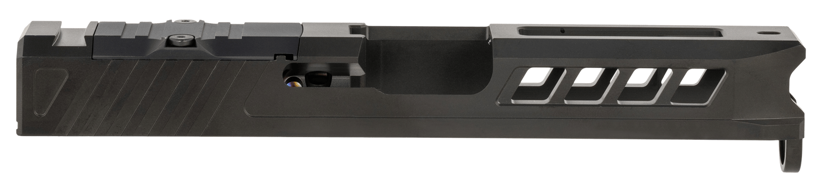True Precision Inc TPG19SBCRMR Axiom Optic Cut Slide Fits Glock 19 Gen1-3 Black DLC Anodized 416R Stainless Steel