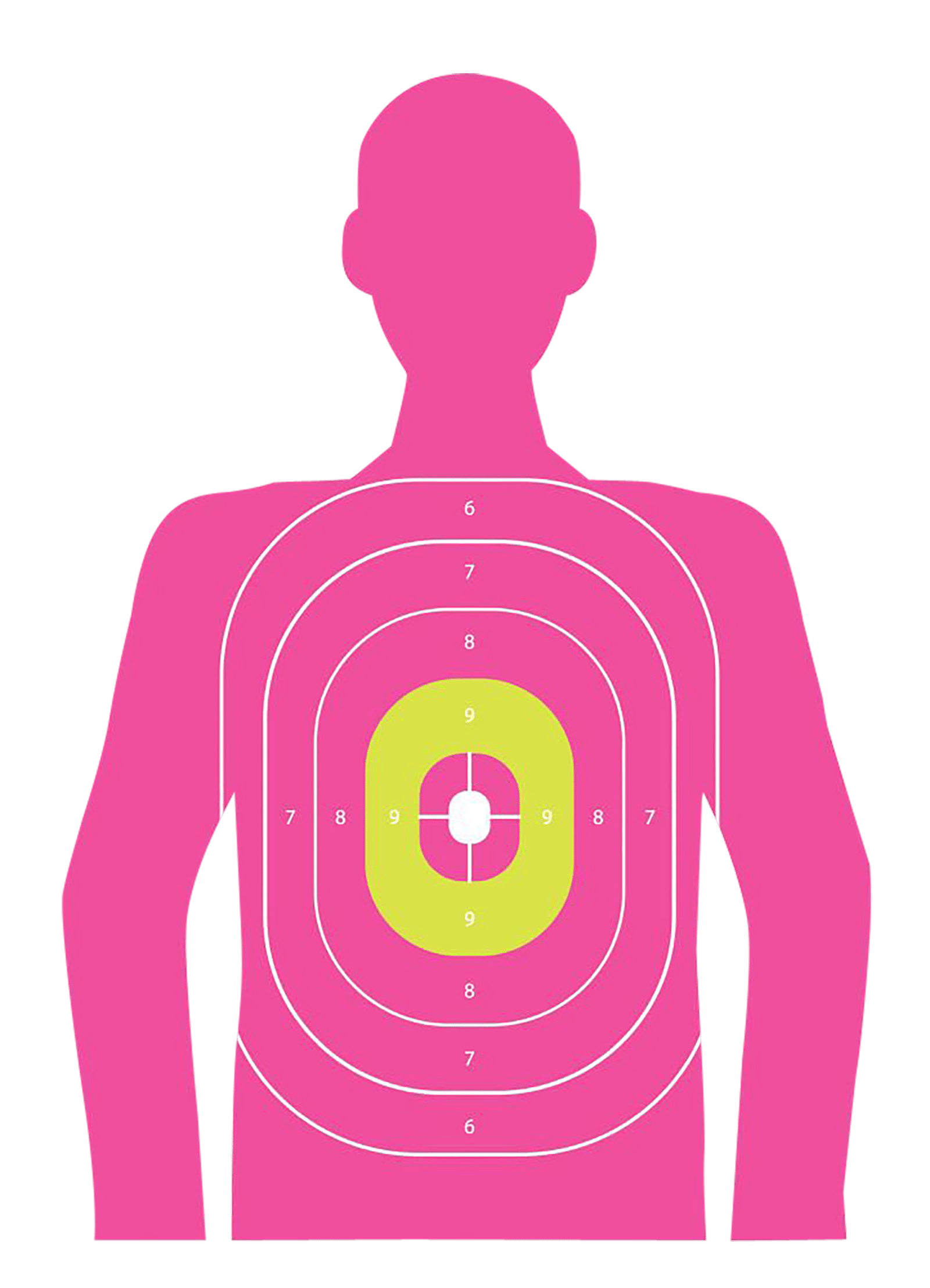 EZ-Aim 15646 In the Pink  Paper Works w/Handgun/Shotgun/Airsoft Gun/BB Guns/Pellet Gun 12 x 18 Pink 8 Pack