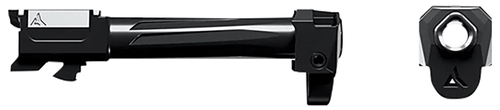 Radian Weapons R0842 Ramjet & Afterburner Combo 9mm Luger Compatible w/Glock 43, Black Stainless Steel