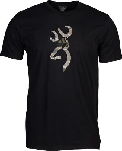 BROWNING SS T-SHIRT CAMO BUCKMARK BLACK/OVIX XLARGE