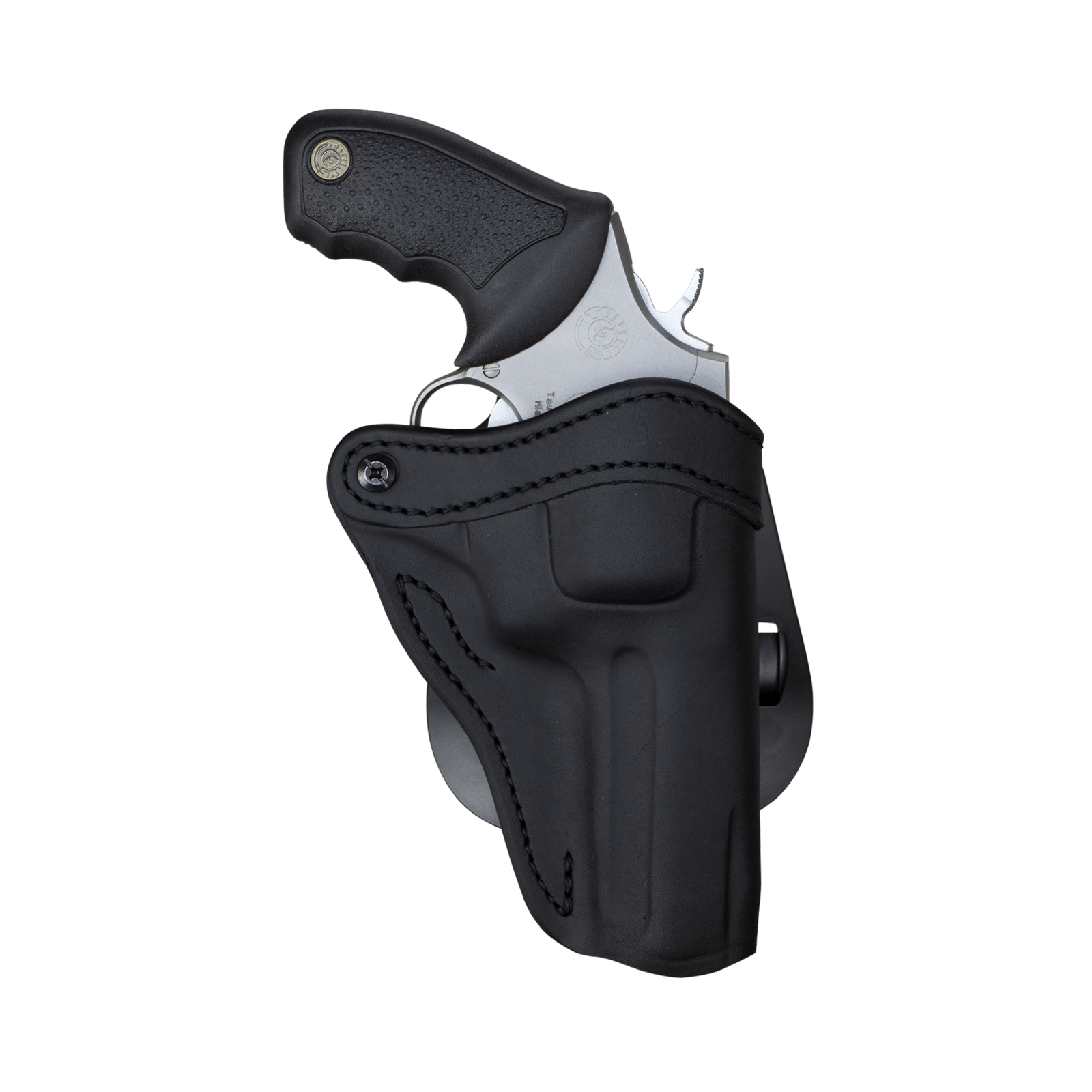 1791 Gunleather PDHR2SBLR RVH2  OWB Stealth Black Leather Paddle Fits Ruger GP100 Right Hand