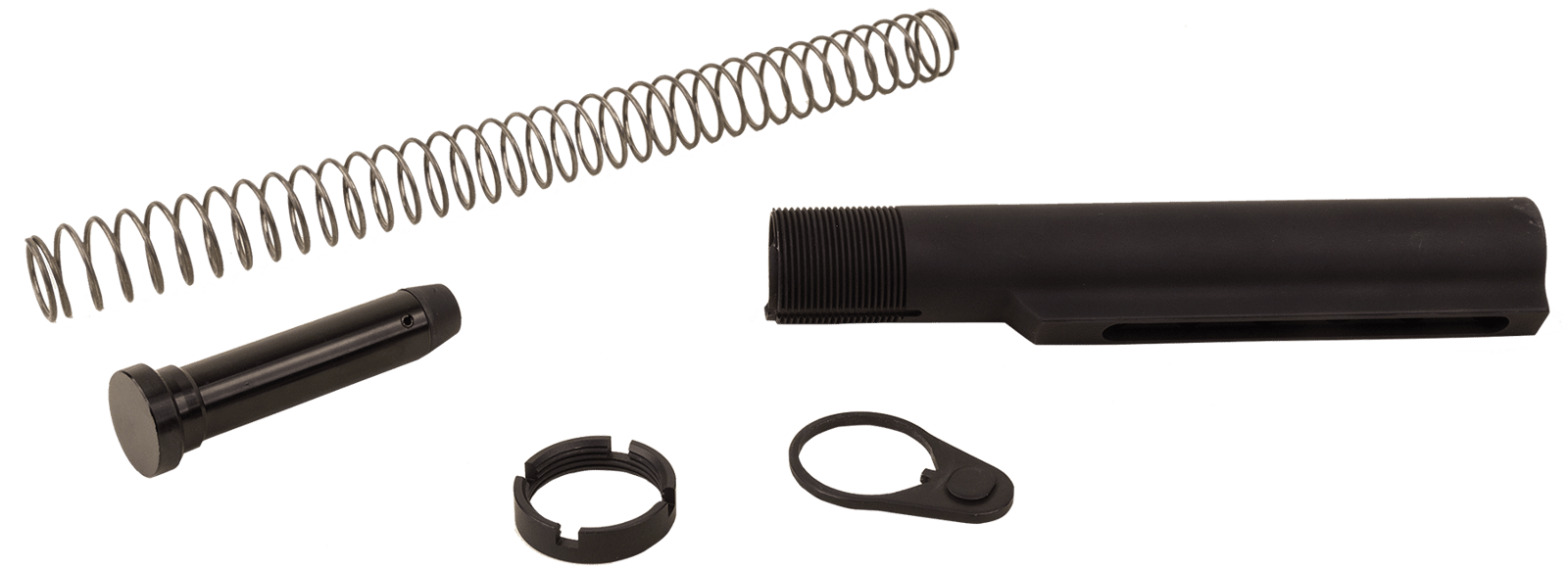 Advanced Technology A5101050 Commercial Buffer Tube Assembly  AR-15 Black Anodized 6061-T6 Aluminum