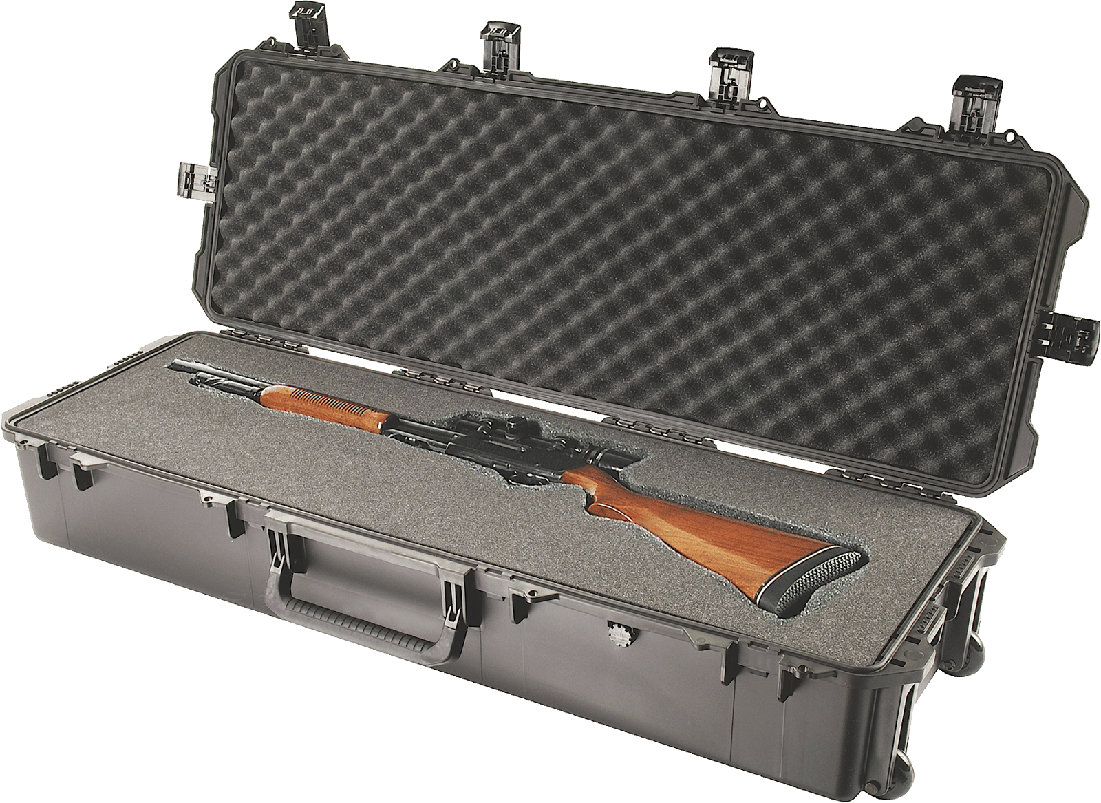 Pelican IM3220X0001 Storm Long Case 44" Black HPX Resin 2 gun w/Wheels
