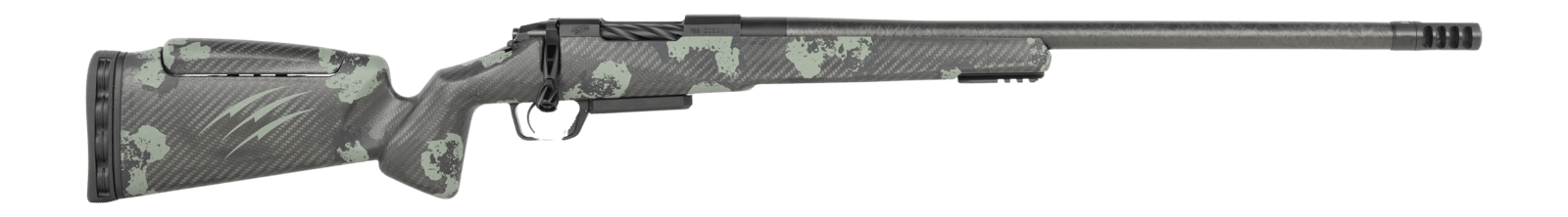 Fierce Firearms RIVSCX7PRC22BF Carbon Rival XP 2.0 7mm PRC 3+1 22" Carbon Fiber Match Grade Barrel, Black Cerakote Stainless Steel Drilled & Tapped Receiver, Forest Camo Push Button Adj Cheek Piece Ca