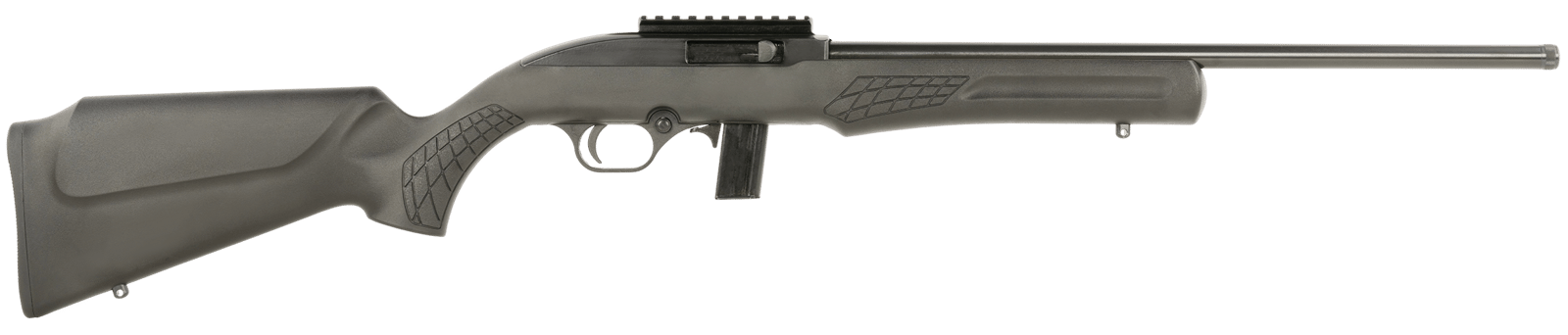 Rossi RS22LP1811-TH RS22  22 LR 10+1 18" Matte Black Threaded Barrel, Matte Black Aluminum Receiver w/Picatinny Rail, Black Monte Carlo Polymer Stock