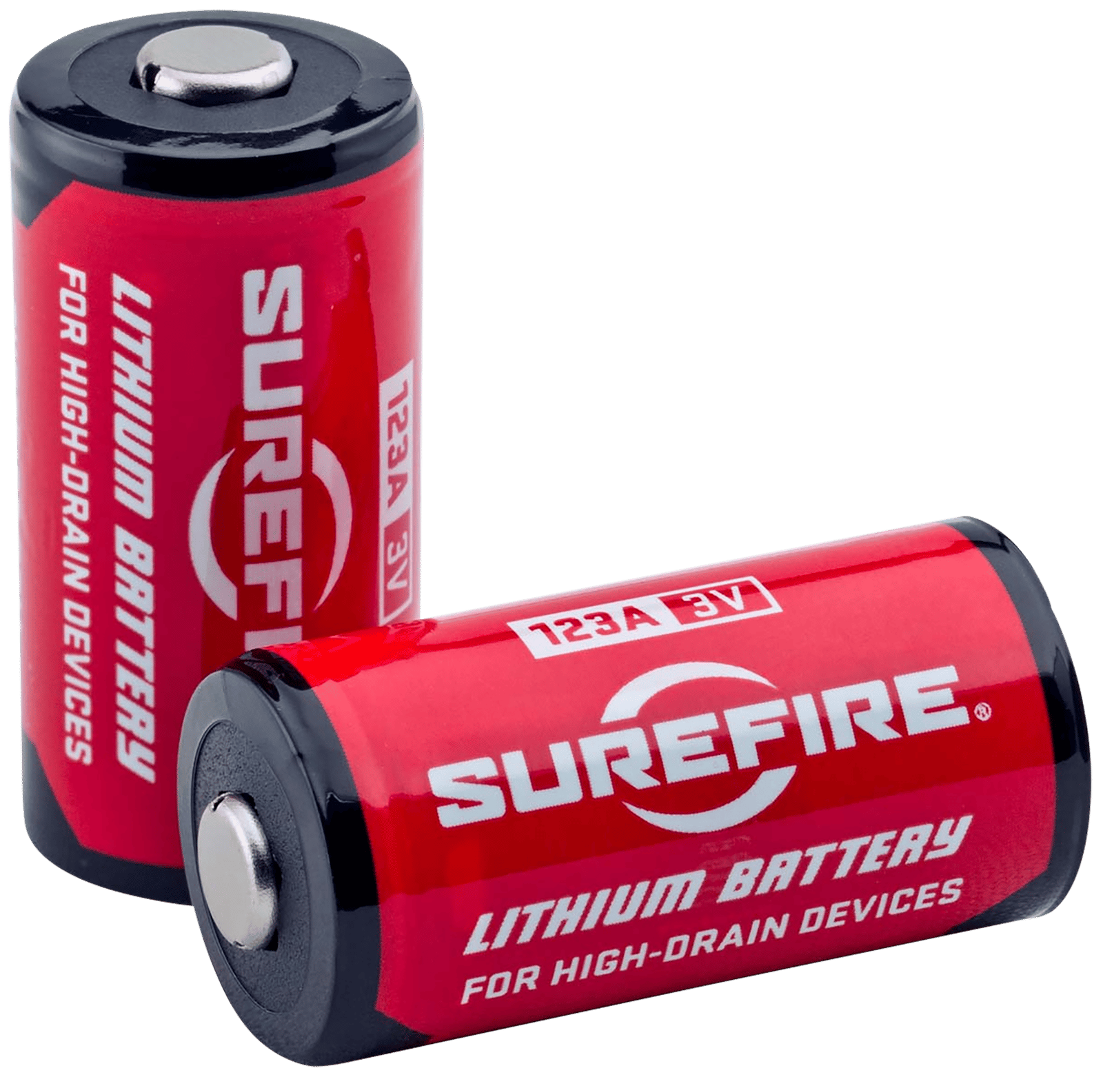 SureFire SF2SWBULK 123A Batteries  Red/Black 3.0 Volts 1,550 mAh (130/65 Pairs) Single Package Fishbowl