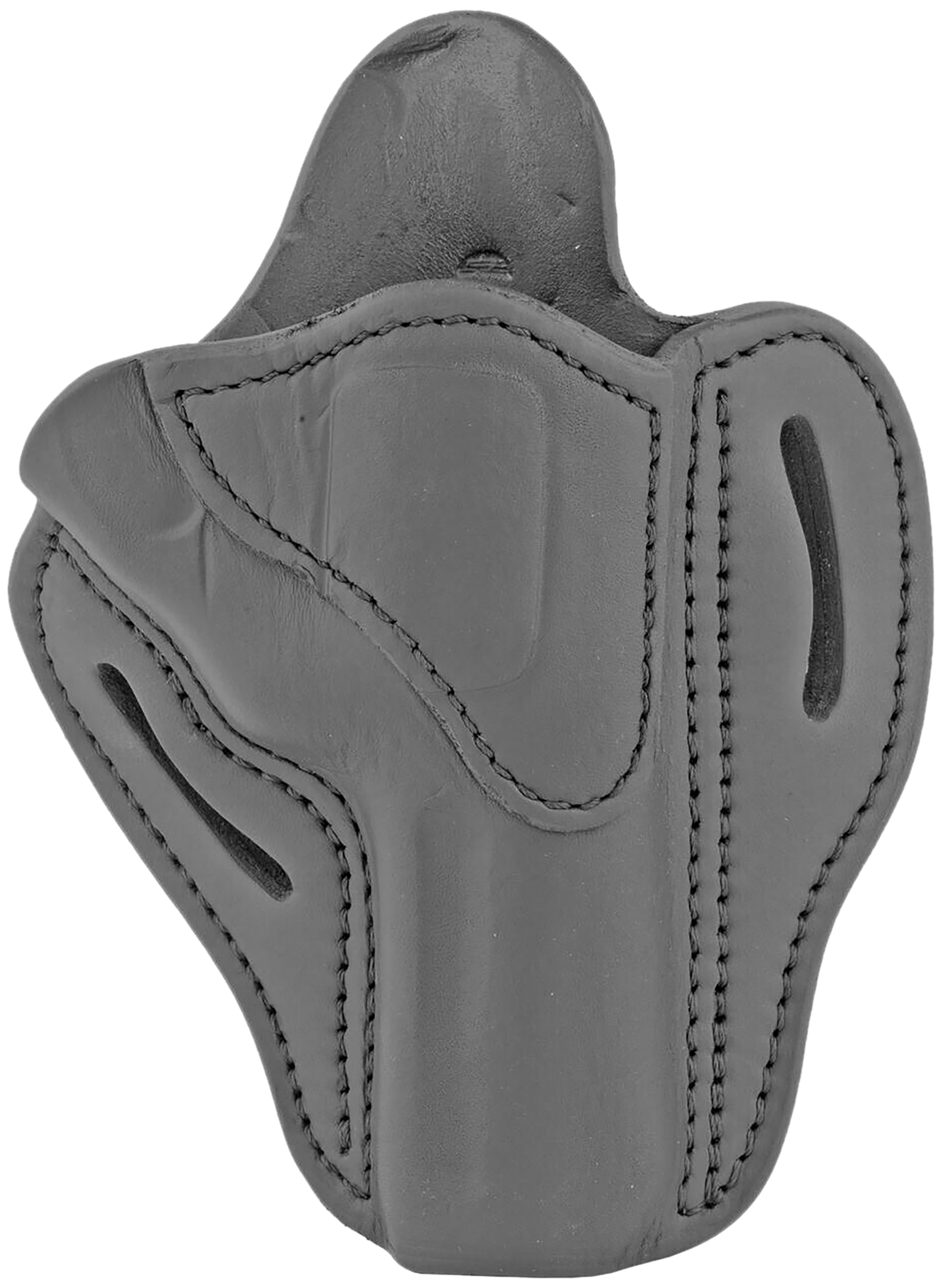 1791 Gunleather RVH2SBLR RVH2  OWB Size 02 Stealth Black Leather Belt Slide Fits Ruger GP100/S&W K Frame Right Hand