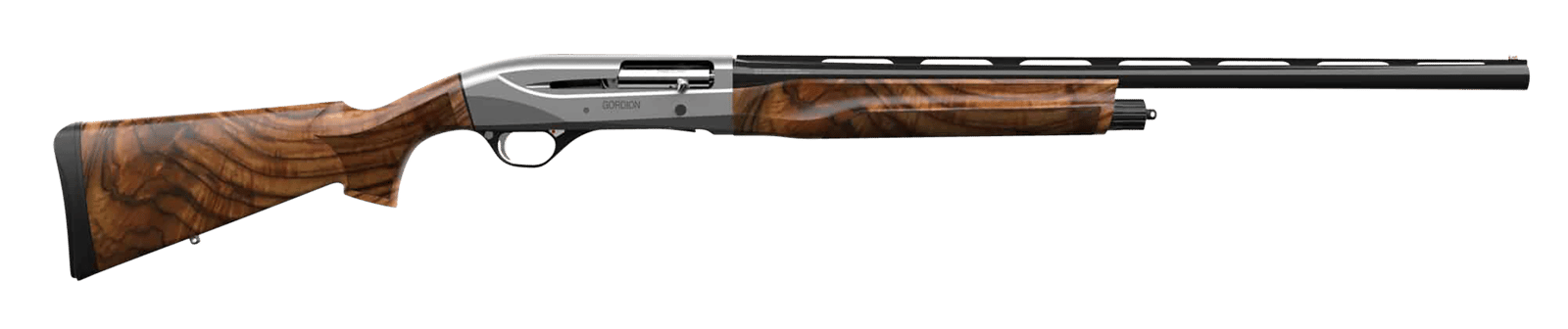 Retay USA GOR20GRYCON28 Gordion  Full Size 20 Gauge Semi-Auto 3" 4+1 28" Matte Black Vent Rib Barrel, Gray Cerakote Aluminum Receiver, Turkish Walnut Stock, Right Hand