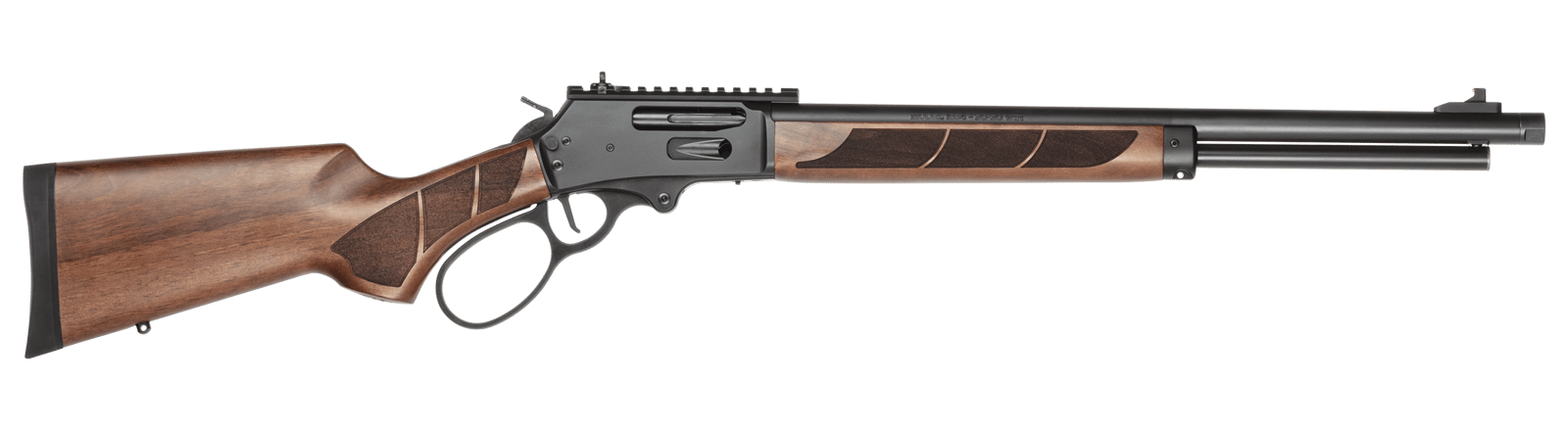 Smith & Wesson 14385 1854  30-30 Win 6+1 20" Black Armornite Threaded Barrel, Black Armornite Stainless Steel Receiver w/Picatinny Rail, Walnut Fixed Stock