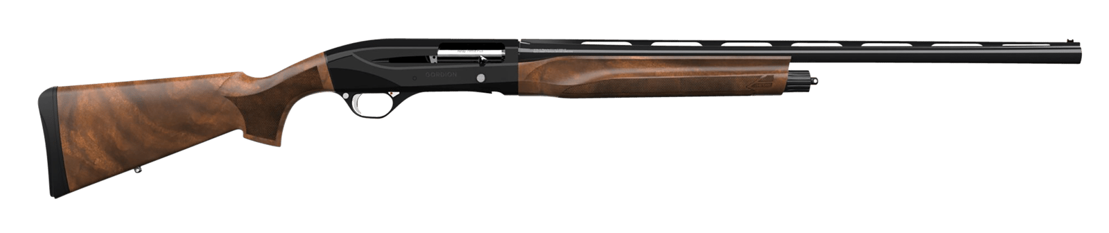 Retay USA GOR20PLBLK28 Gordion  Inertia Plus 20 Gauge 4+1 (2.75") 3" 28" Deep Bore Drilled, Black Barrel/Rec, Walnut Stock w/Integrated Sling Swivel Mount, TruGlo Red Fiber Optic Front Sight