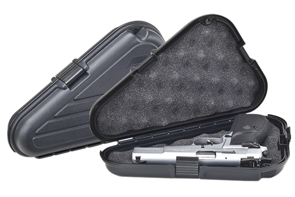 Plano 142300 Protector Pistol Case Large Black Polymer Holds Handgun