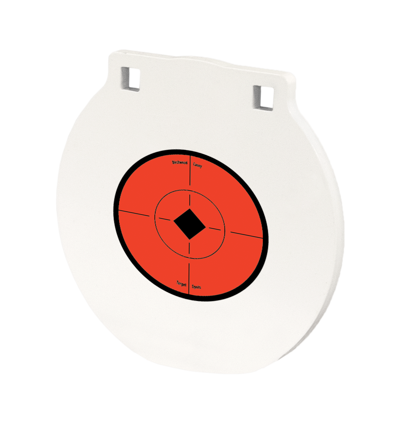 Birchwood Casey RND8 Round Steel Target Plate 8" Centerfire Rifle/Handgun Target Black/Red/White NM500 Steel Hanging