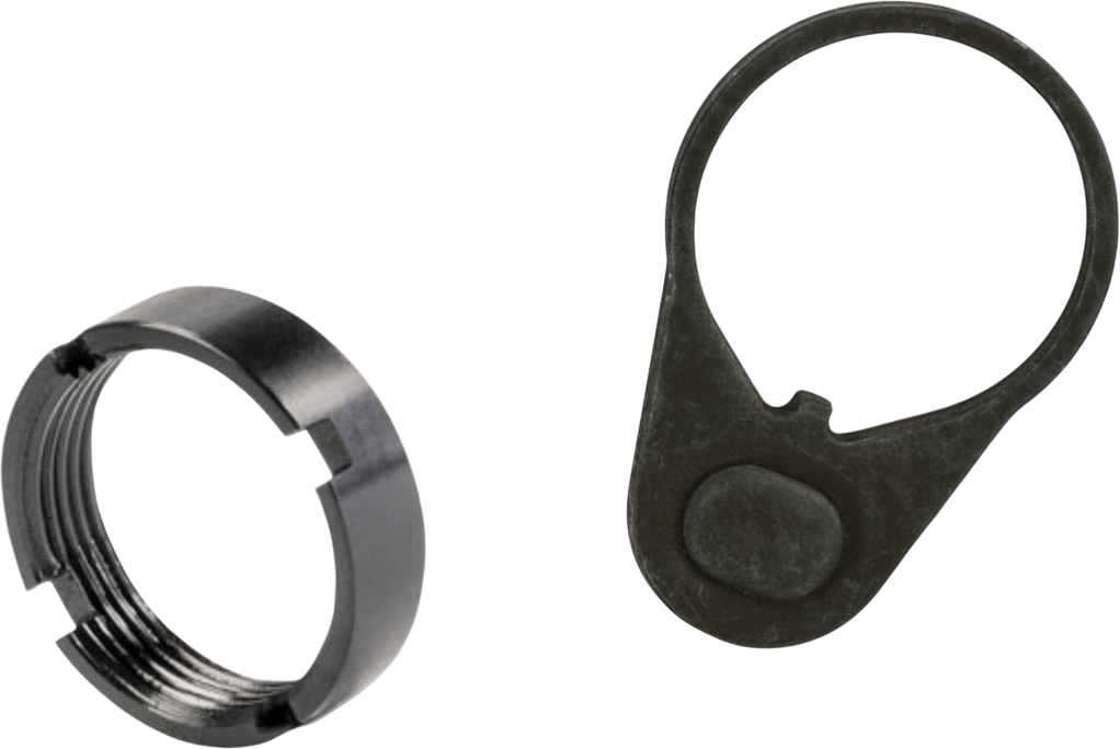 White Label Armory WLA-BUF-7006-01 Mil-Spec End Plate Kit Black Aluminum/Steel AR-15