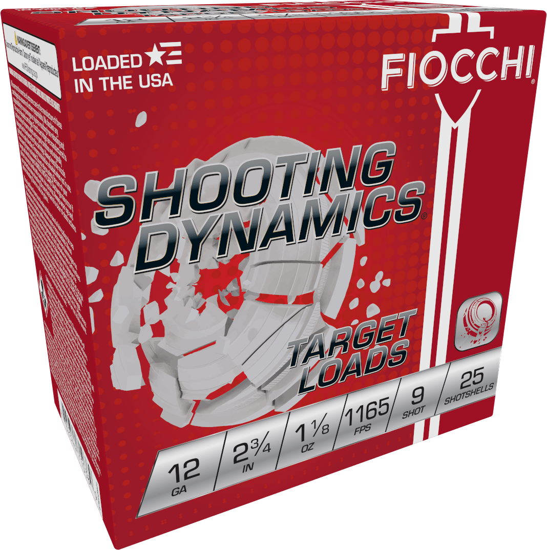 Fiocchi 12SD18L9 Shooting Dynamics Target 12Gauge 2.75" 1 1/8oz 9Shot 25 Per Box/10 Case
