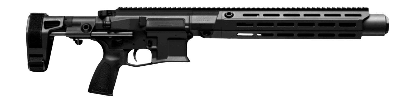 Maxim Defense MXM49216 SDX RFLX 300 Blackout 30+1 8.50" Black Integrated Suppressor Barrel, Receiver w/Picatinny Rail, M-Slot Handguard, Black Polymer SB Tactical SBA5 Brace, Polymer Grip