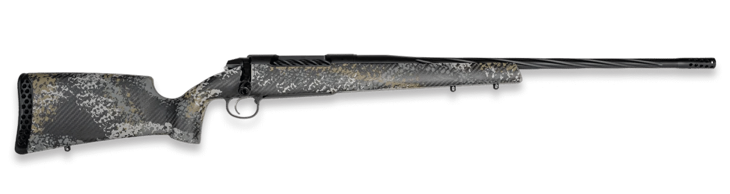 Weatherby 3WAST25RWR4B 307 Alpine ST 25 WBY RPM 4+1 22" +2" Graphite Black Cerakote Spiral Fluted Threaded Barrel, Steel Drilled & Tapped Receiver, Carbon Fiber w/Gray, Light Gray & Gold Sponge Accent