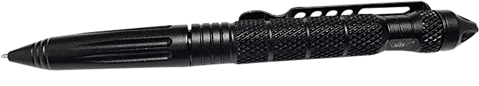 Uzi Accessories UZITACPEN2BK UZI Defender Black Aluminum Self Defense Pen Features Glass Breaker