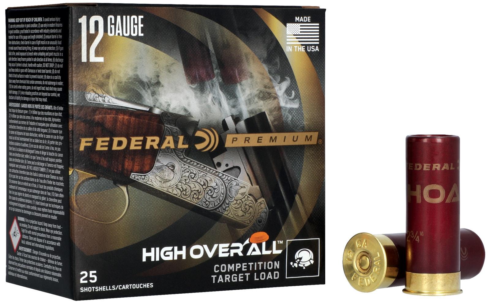 Federal HOA12L9 Premium High Over All 12Gauge 2.75" 1 1/8oz 9Shot 25 Per Box/10 Case