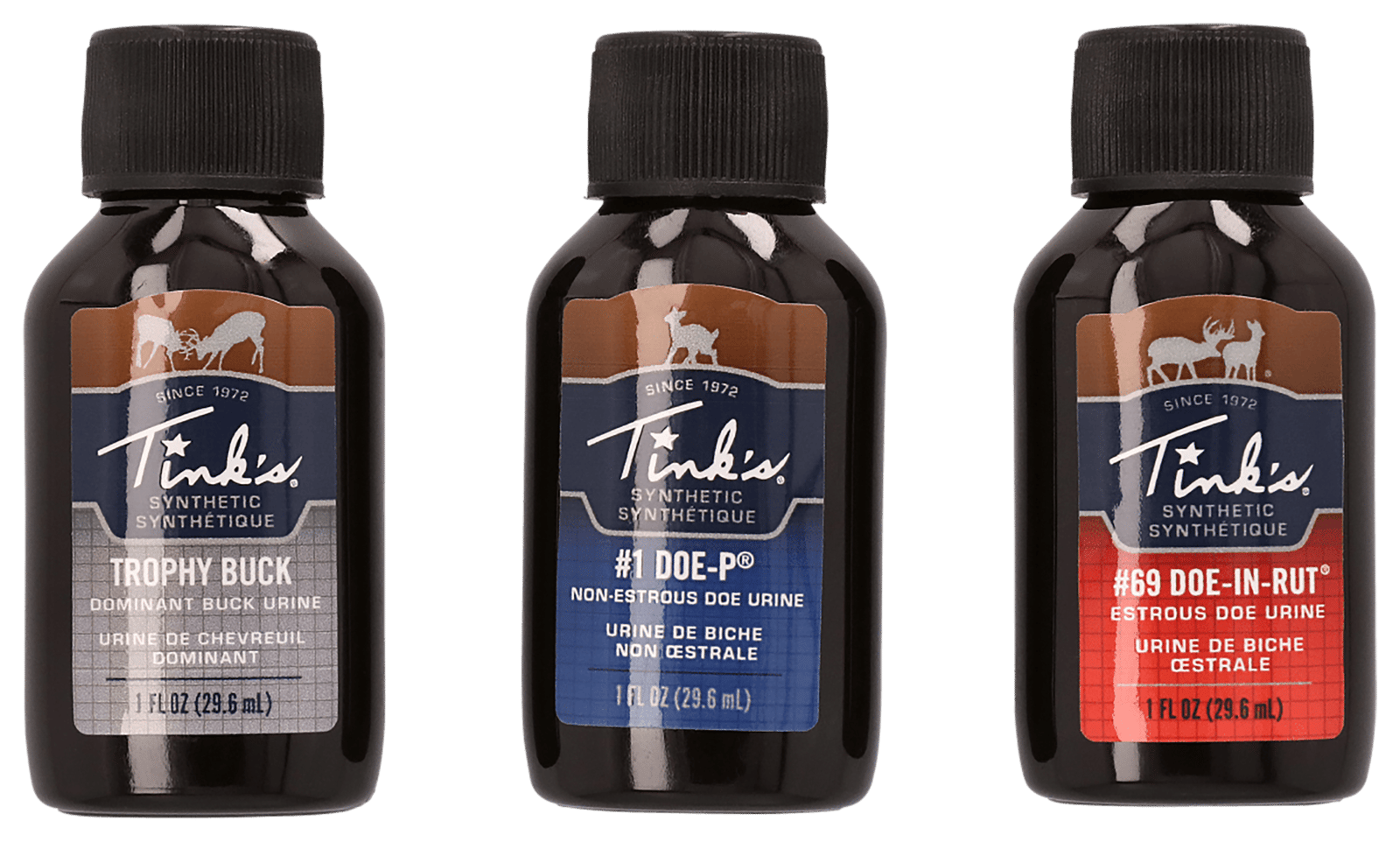Dead Down Wind W5999 Hunt Success Kit Synthetic Deer Attractant Doe-In-Rut/Doe-P/Trophy Buck Scent 1 oz Bottle