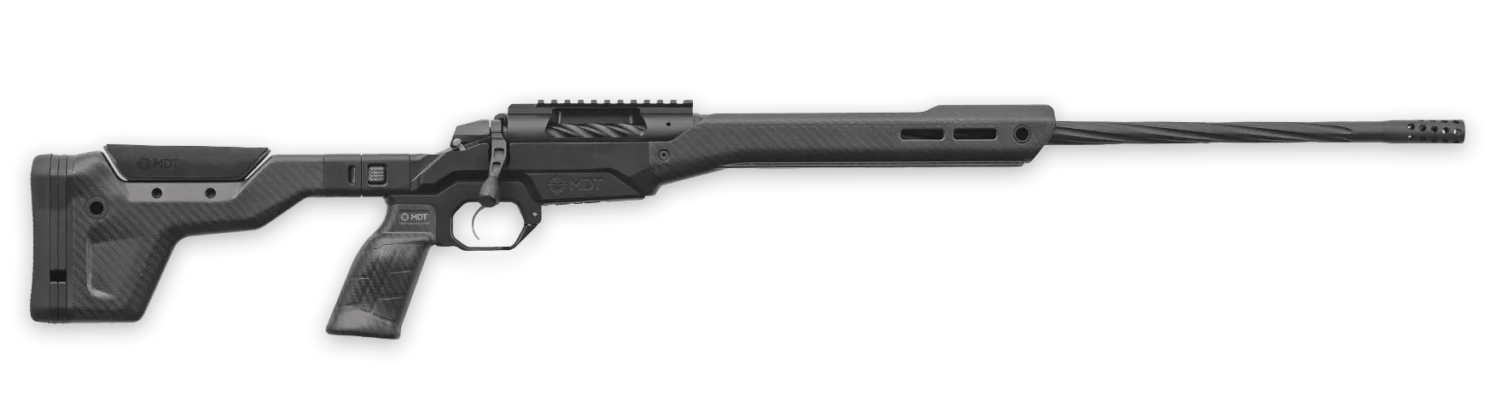 Weatherby 3WAMH25CMR4B 307 Alpine MDT 25 Creedmoor 3+1 22" Graphite Black Cerakote Spiral Fluted Threaded Barrel, Graphite Black Cerakote Receiver w/Picatinny Rail, Arca Rail Forend, Black HNT26 MDT C