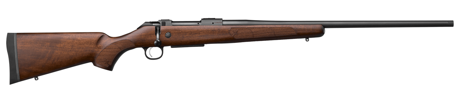 CZ-USA 07719 600+ American Full Size 6.5 Creedmoor 5+1  24" Black Nitride Threaded Barrel, Black Nitride Steel Drilled & Tapped Receiver, Turkish Walnut Fixed Stock