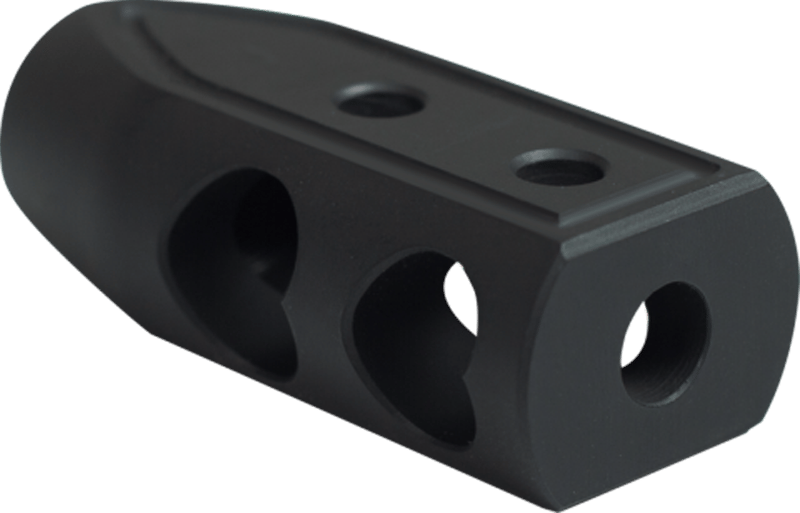 Timber Creek Outdoors 308HBBLC Heart Breaker Muzzle Brake Black Cerakote with 5/8"-24 tpi Threads for 308 Win AR-Platform