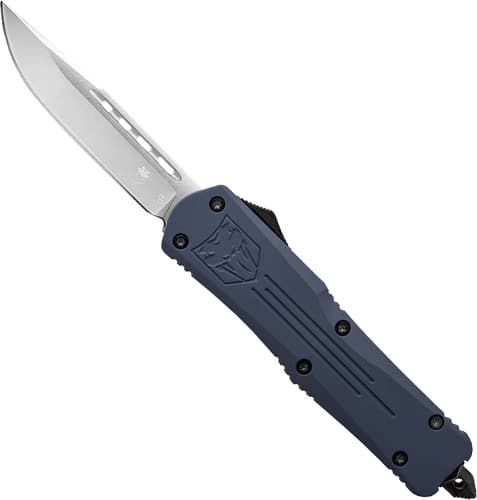 COBRATEC MEDIUM FS3 OTF NYPD BLUE 3" D2 DROP POINT
