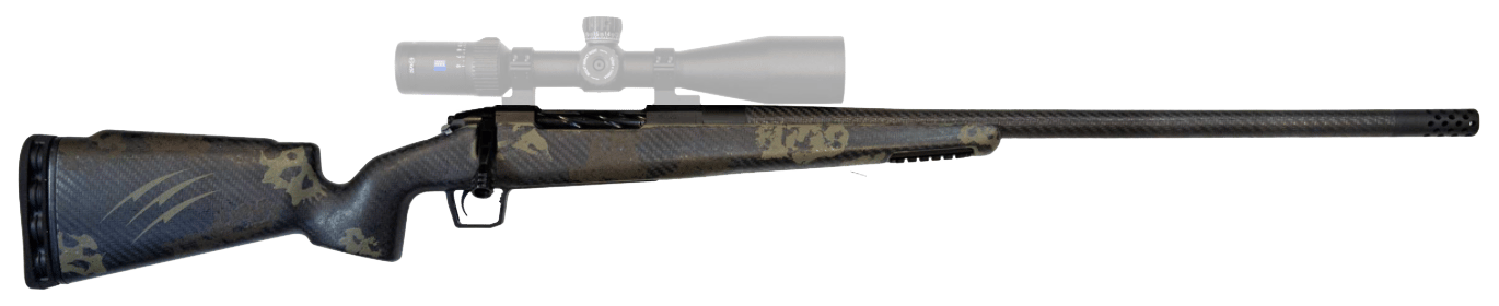 Fierce Firearms LRCR300WINMMV4 Carbon Rival LR 300 Win Mag 3+1 24" Carbon Fiber C3 Carbon Fiber Barrel Midnight Bronze Cerakote Steel Midnight Bronze Fixed Fierce Tech C3 Stock Right Hand