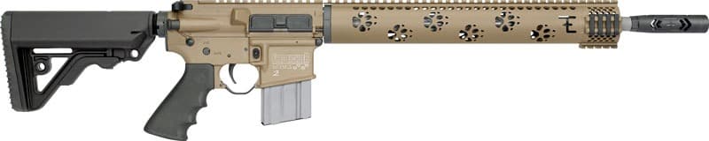 RRA LAR15 PREDATOR2 223 WYLDE 6 POS STK 16" BBL ROCKOTE TAN