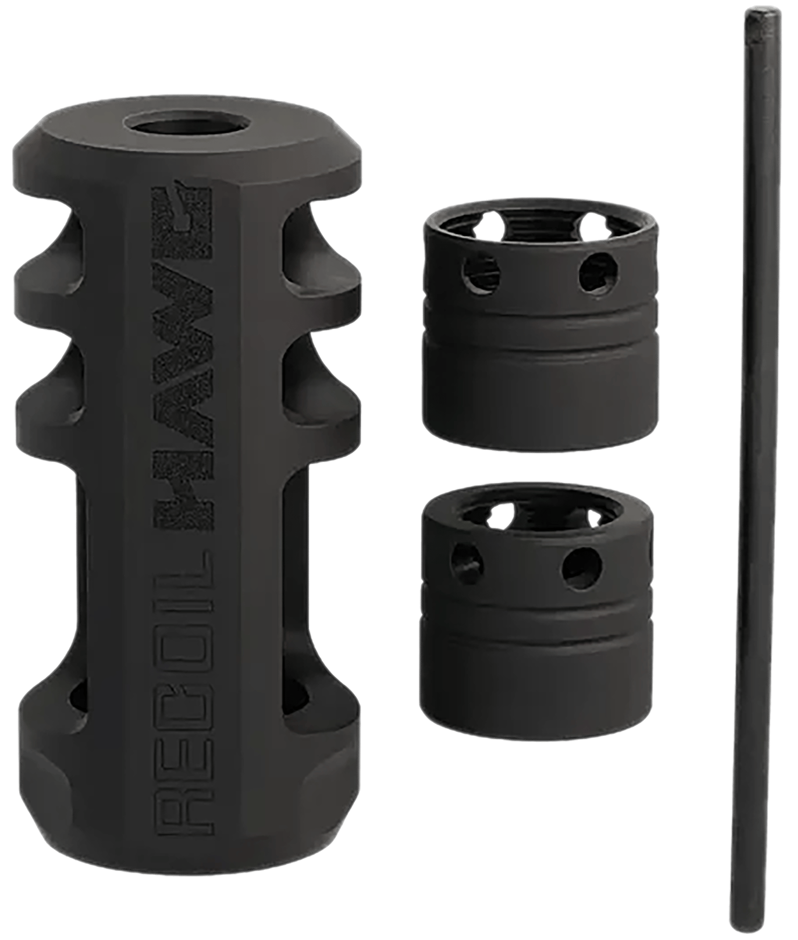 Browning 001293097 Xeno Recoil Hawg Black Matte Stainless Steel 5/8"x24 Threads 2.20" OAL