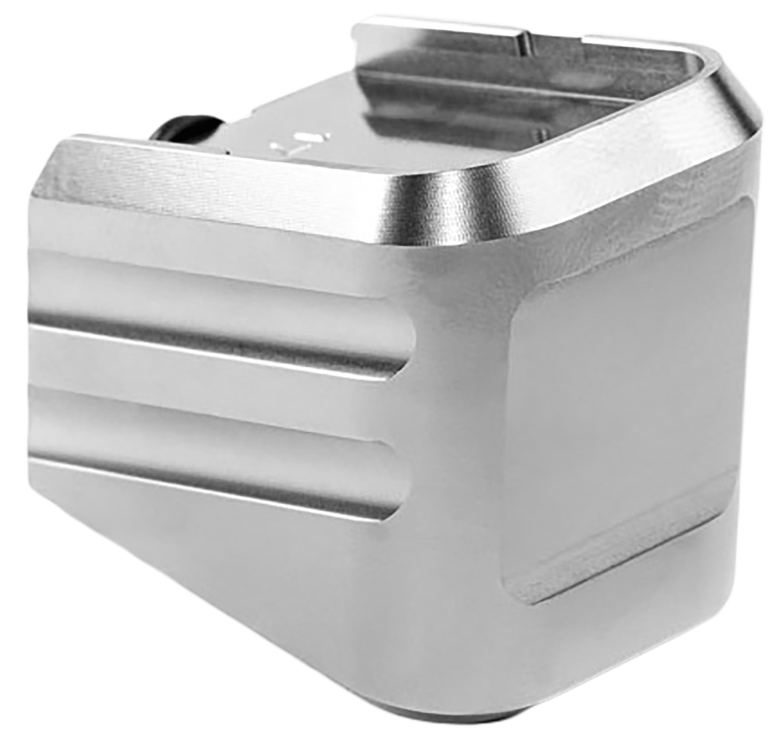 Cross Armory CRG+0MEG19SV Magazine Extension  Fits Glock 19/23/32 Gen 1-5 Silver Aluminum
