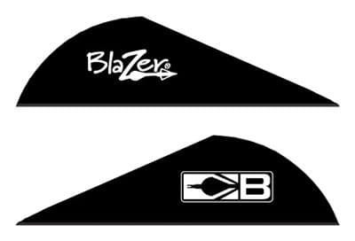 BOHNING BLAZER VANES 2" SOLID BLACK 36PK