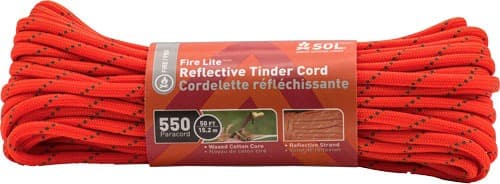 ARB SOL FIRE LITE REFLECTIVE TINDER CORD 50' POLY 550