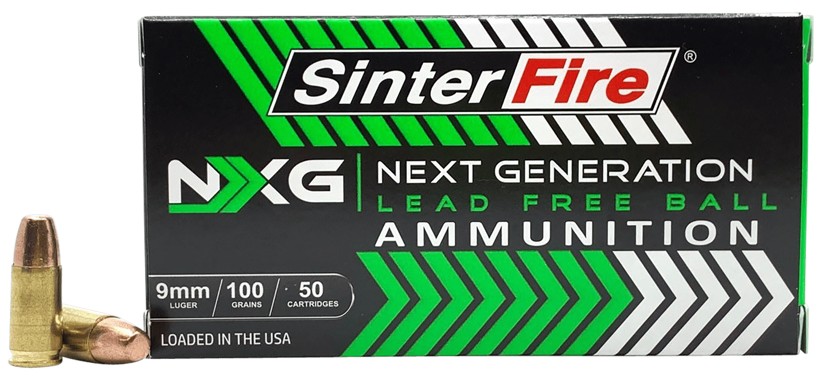 SinterFire Inc SF9100NXG Next Generation (NXG)  9mmLuger 100gr Lead Free Ball 50 Per Box/20 Case