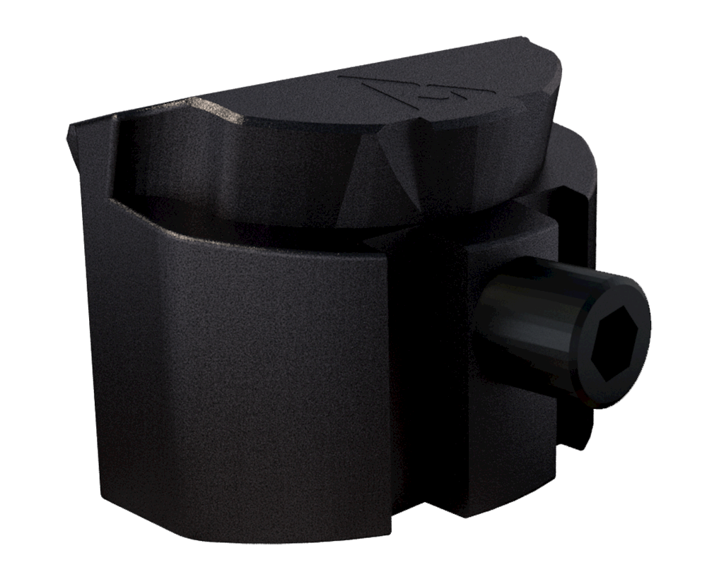 Rival Arms RA75G111A Grip Plug  Compatible w/Glock Gen4 (except 36/42/43), Black Anodized Aluminum