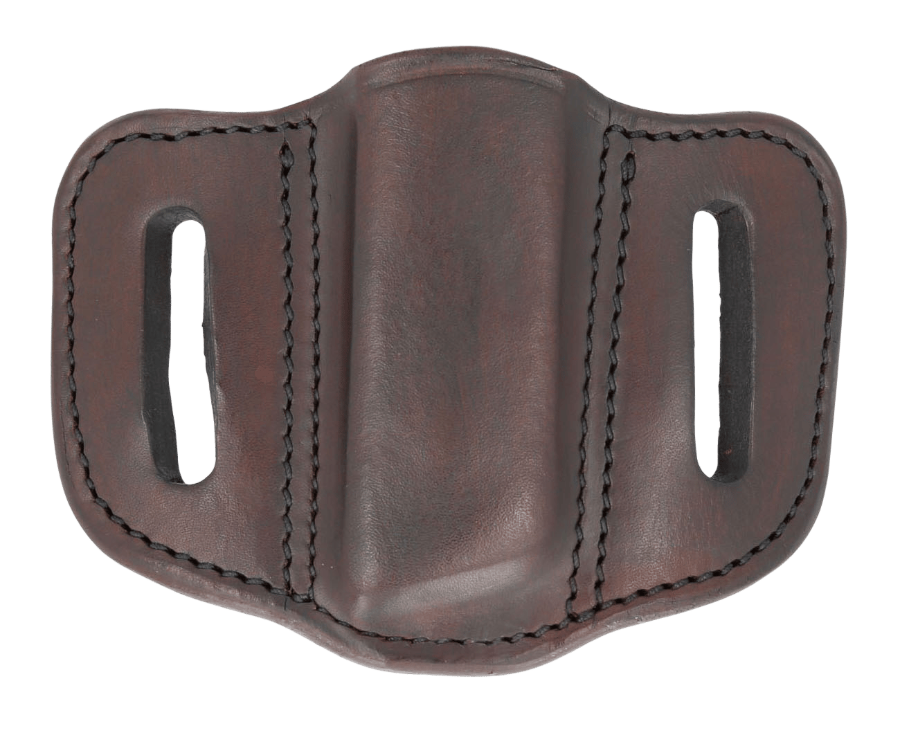 1791 Gunleather MAG12SBRA MAG1.2 Single Mag Holster Signature Brown Leather Belt Slide Compatible w/ Double Stack Ambidextrous