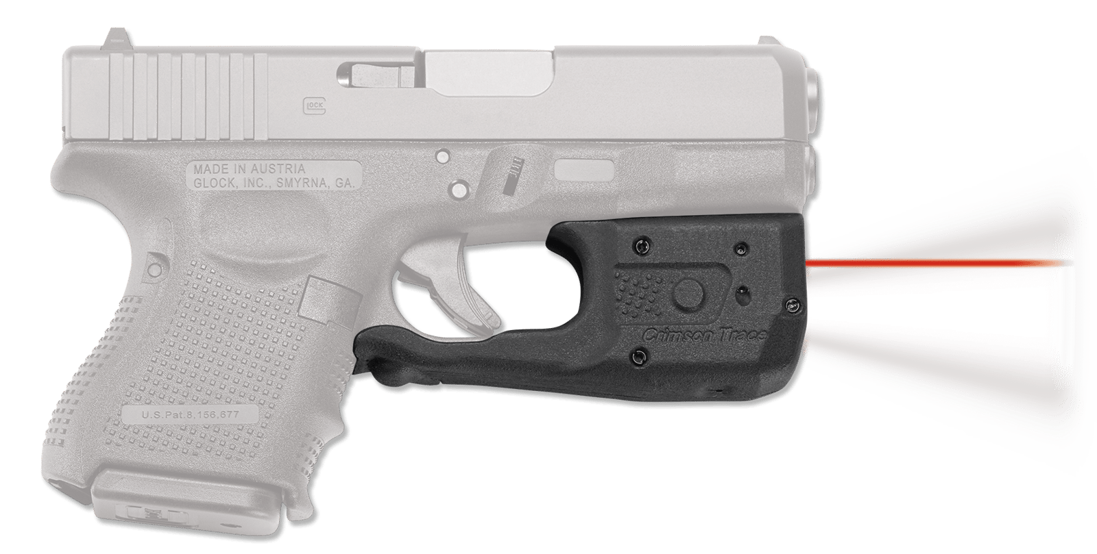 Crimson Trace 0172201 Laserguard Pro Compatible w/Glock Subcompact, Red Laser/White Light