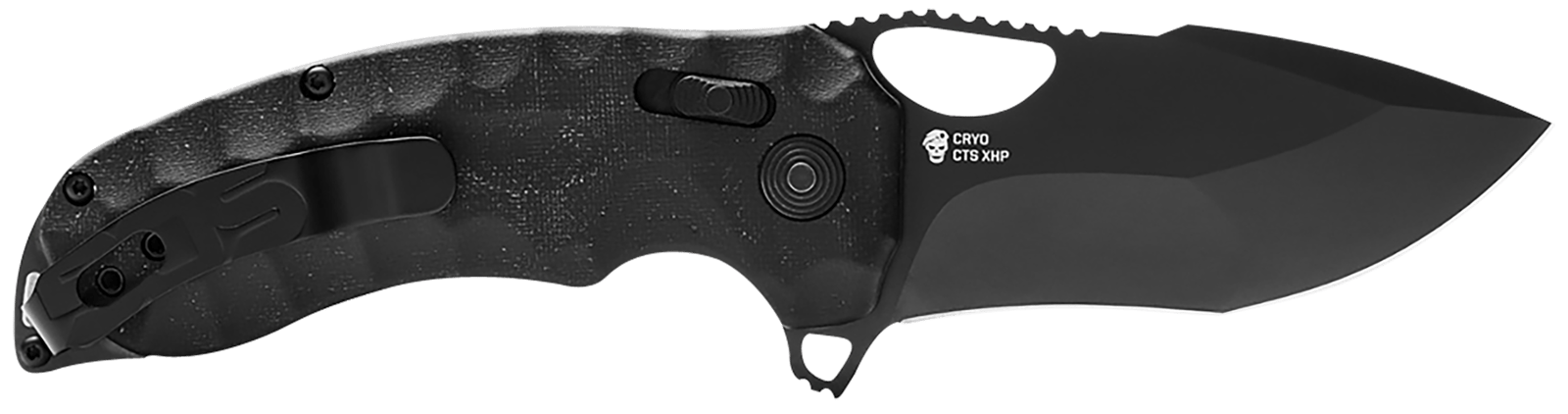 S.O.G SOG12270257 Kiku XR 3.03" Folding Tanto Plain Satin CTS XHP Steel Blade Deep Textured Black Linen Micarta Handle Includes Belt Clip